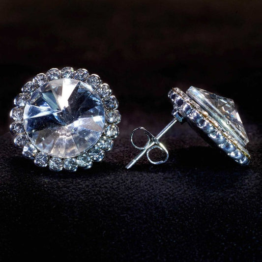 Crystal Ball Earrings – Pierced