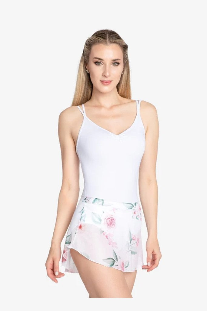 Flower Mesh Pull-On Skirt
