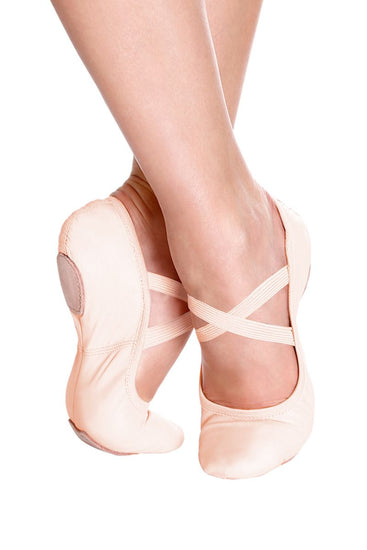 SD60 No Drawstring Leather Ballet Slipper