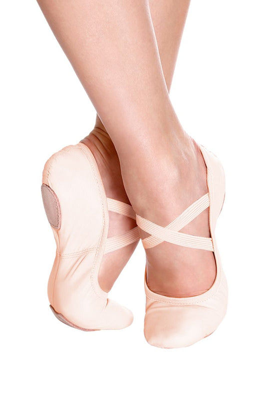 SD60 No Drawstring Leather Ballet Slipper